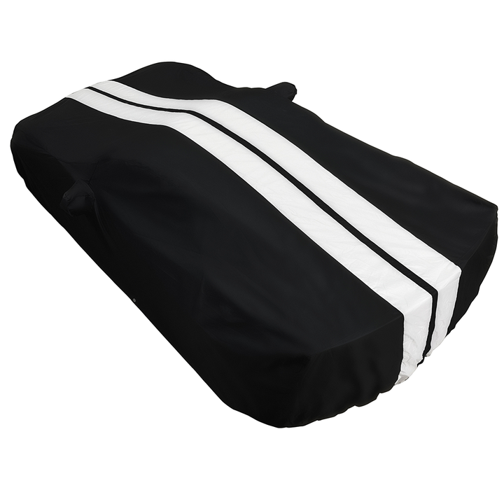 Corvette Ultraguard Plus Car Cover - Indoor/Outdoor Protection - Black W/ Gray Stripes : C7 Stingray, Z51, Z06, Grand Sport