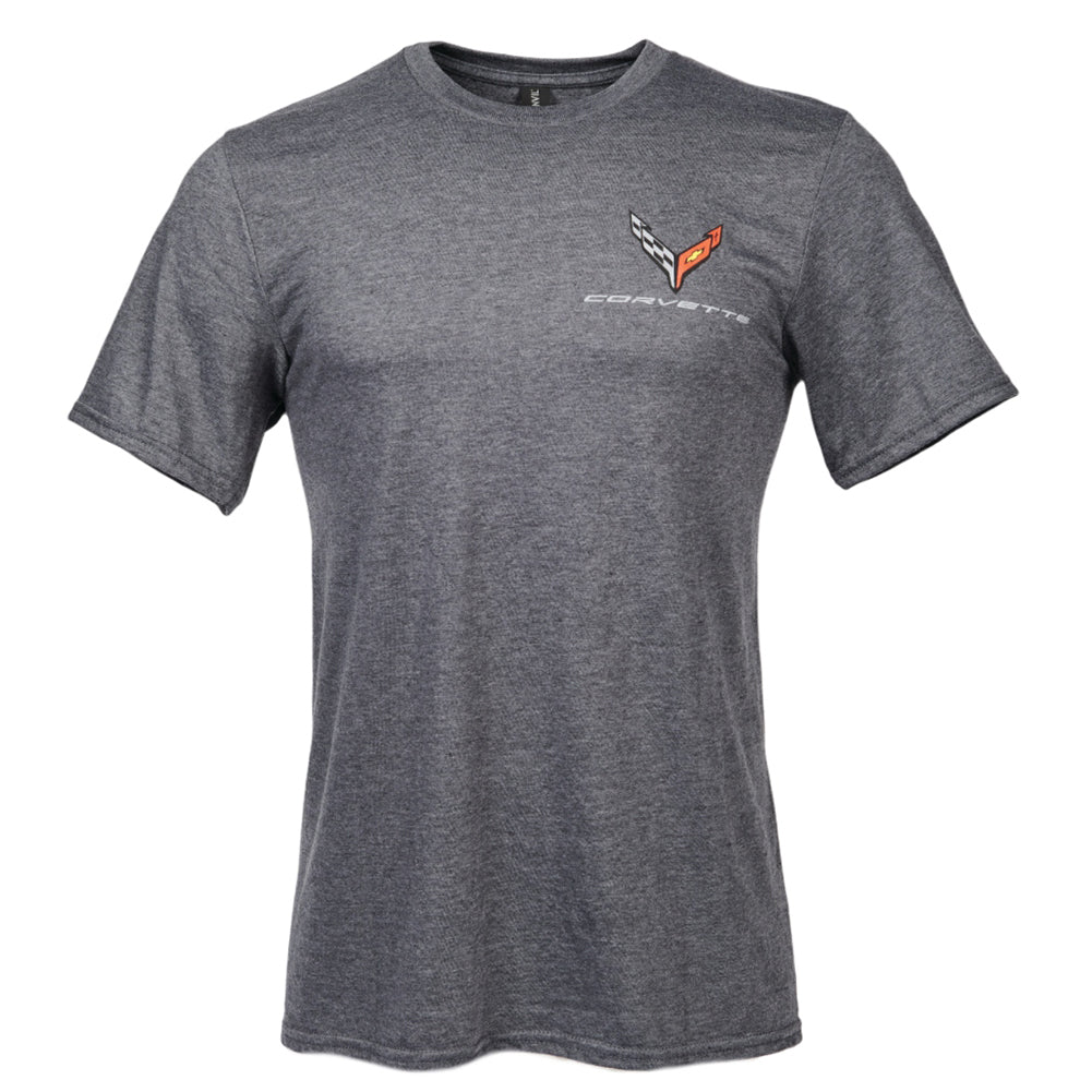 Corvette Next Generation C1-C8 DNA Evolution T-shirt : Gray