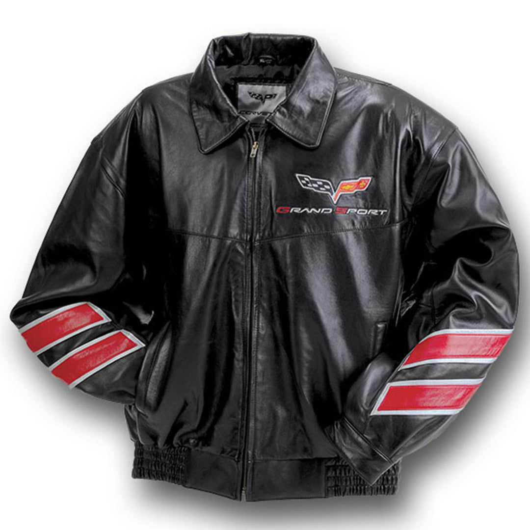 Corvette Grand Sport Leather Jacket - Black : 2010-2013 GS