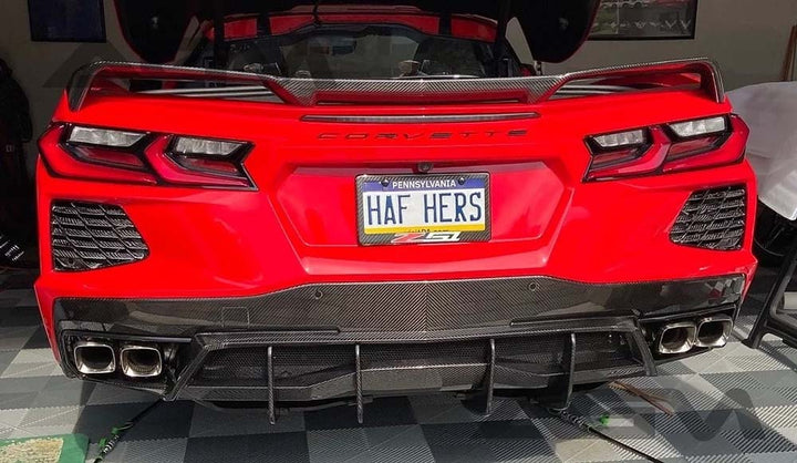 C8 Corvette AGM Carbon Fiber Diffuser Fins