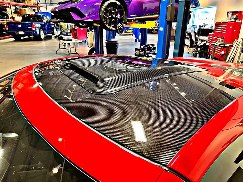 C8 Corvette AGM Carbon Fiber Roof Scoop