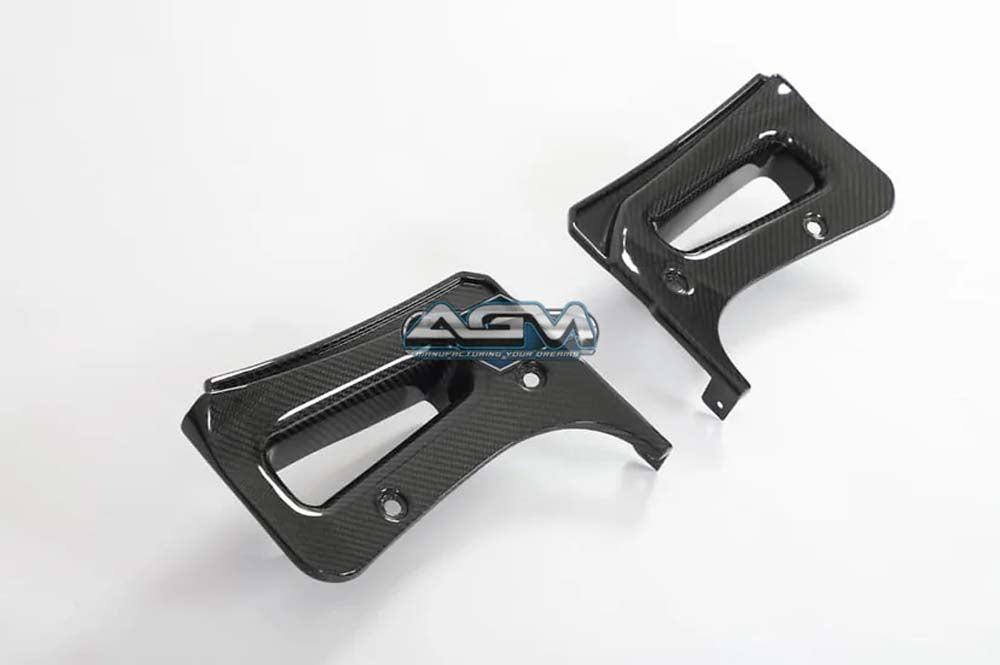 C8 Corvette AGM Carbon Fiber Extended Splash Guard Set - Z06/E-Ray