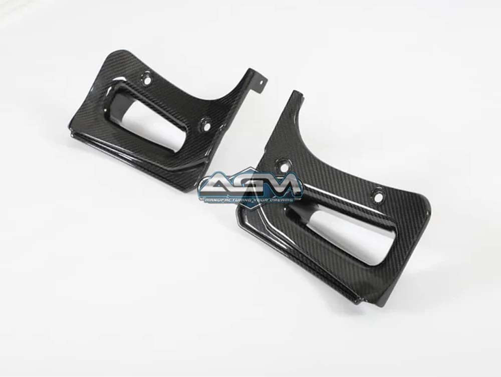 C8 Corvette AGM Carbon Fiber Extended Splash Guard Set - Z06/E-Ray