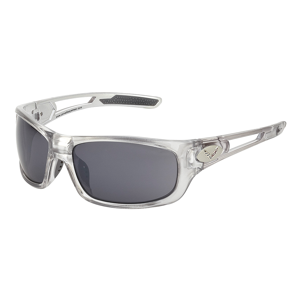 Corvette Full Frame Sunglasses - Silver Mirage : C7 Logo