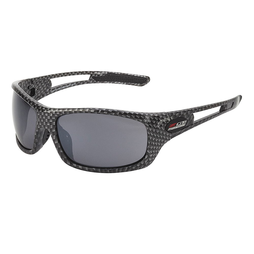 Corvette Full Frame Sunglasses - Simulated Carbon Fiber : C7/Z06 Logo