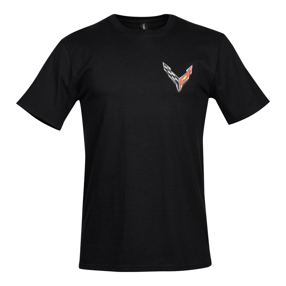 C8 Corvette Born in the USA American Legacy T-shirt - Black Medium