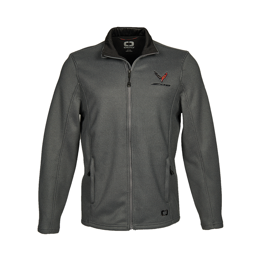 C8 Corvette Z06 Grit Fleece Jacket : Grey (XX-Large)