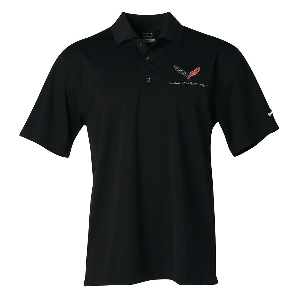 C7 Corvette Polo - Men's Nike Performance Polo : Black, White or Pro Red