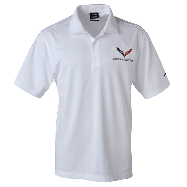 C7 Corvette Polo - Men's Nike Performance Polo : Black, White or Pro Red