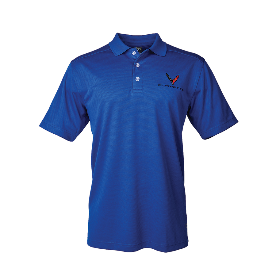 Corvette Next Generation Callaway Dry Core Polo - Mens : Blue