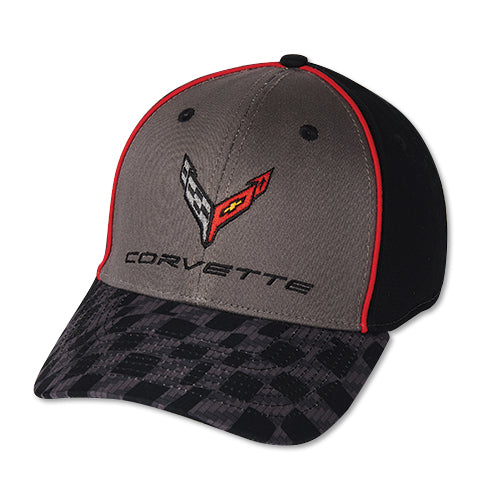 Next Generation Corvette Hat/Cap - Carbon Flash Checkered Bill