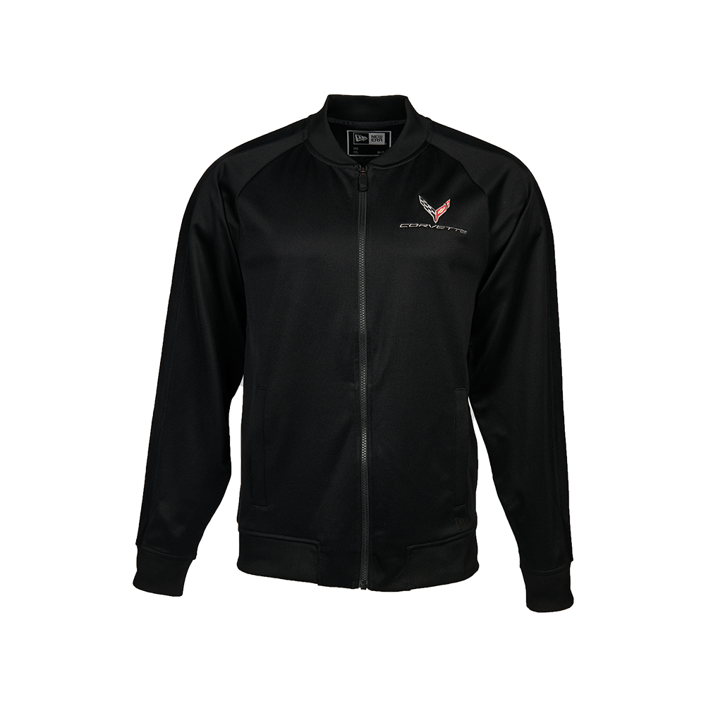 C8 Corvette New Era Track Jacket : Black