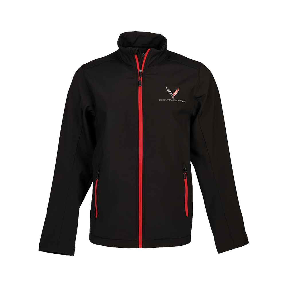 C8 Corvette Matrix Soft Shell Jacket : Black