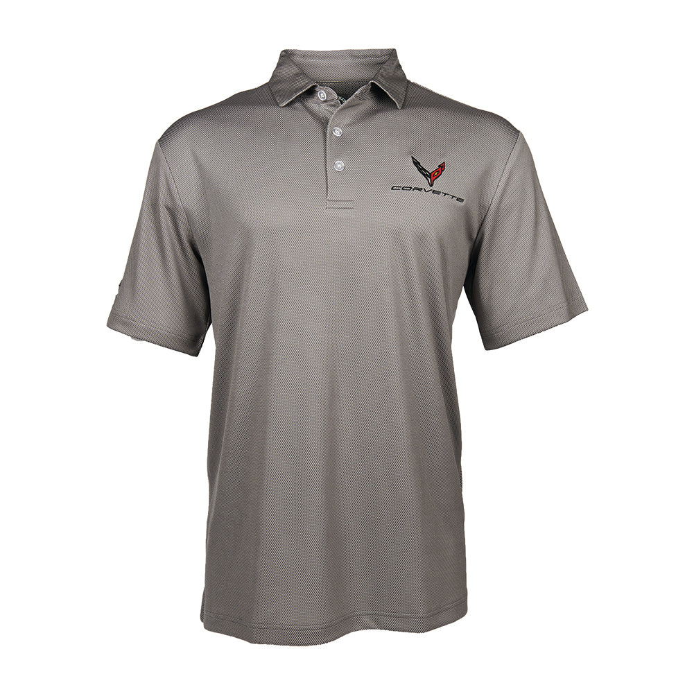 C8 Corvette Men's Birdseye Polo