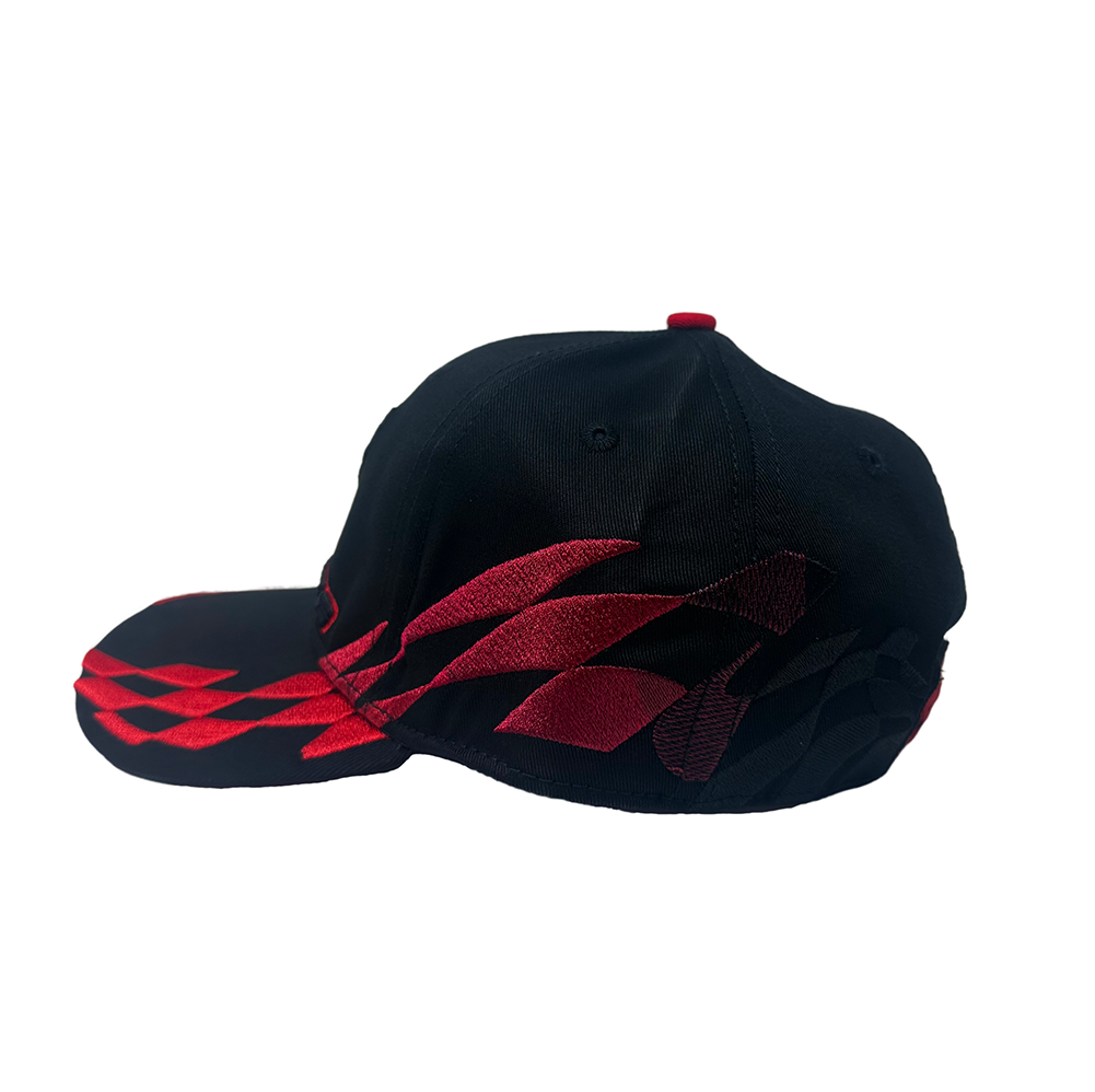 C8 Corvette - Embroidered Bad Vette Hat/Cap : Red