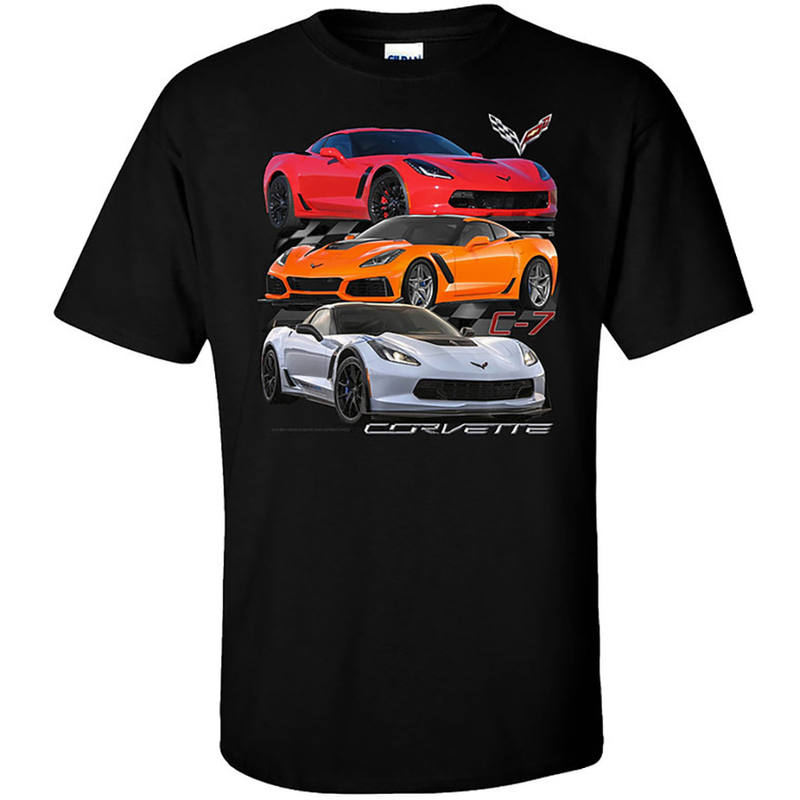 C7 Corvette Tee Shirt : Black