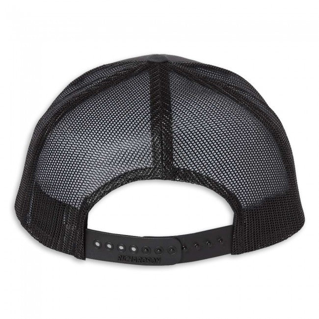 C8 Corvette Mesh Back Cap : Charcoal / Black