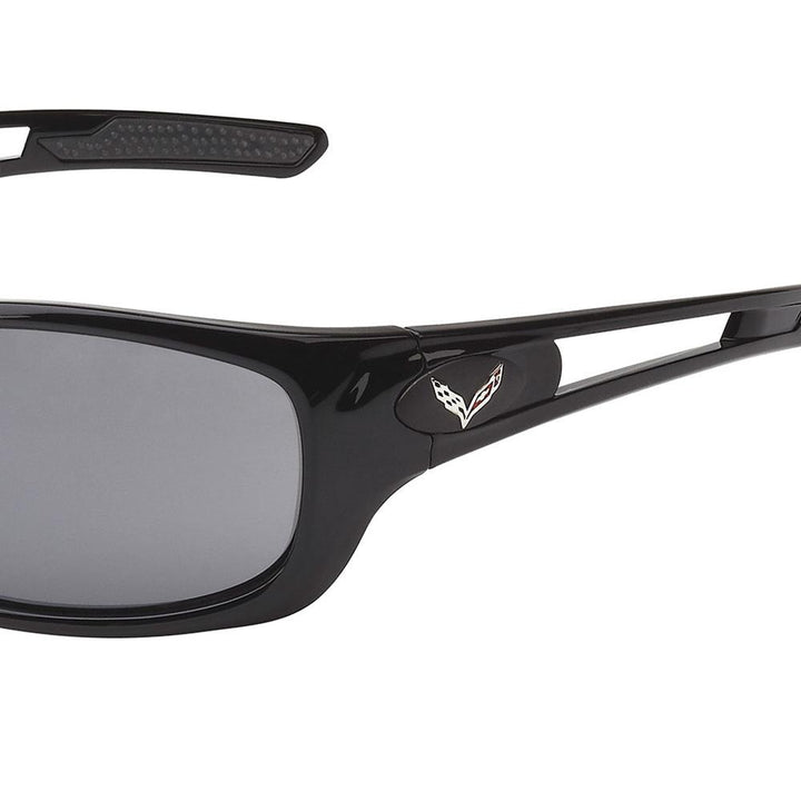 Corvette Full Frame Sunglasses - Gloss Black : C7 Logo