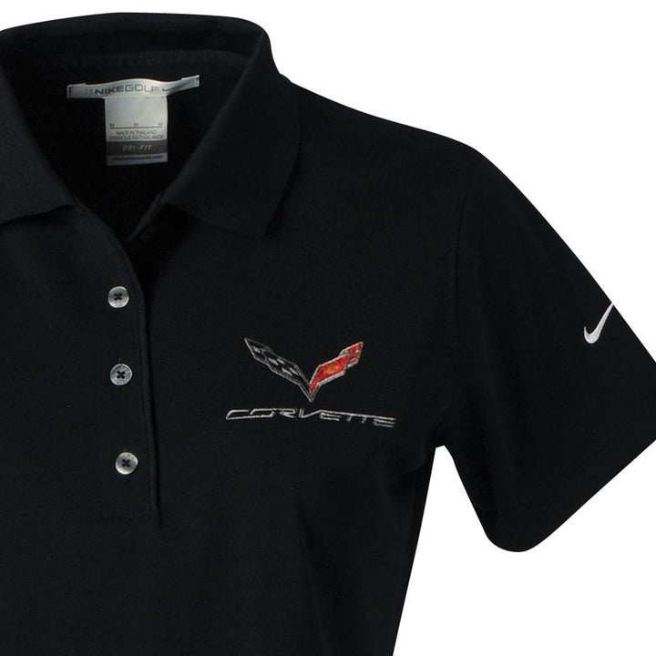 Corvette Ladies Nike Dri Fit Performance Polo : C7 Stingray