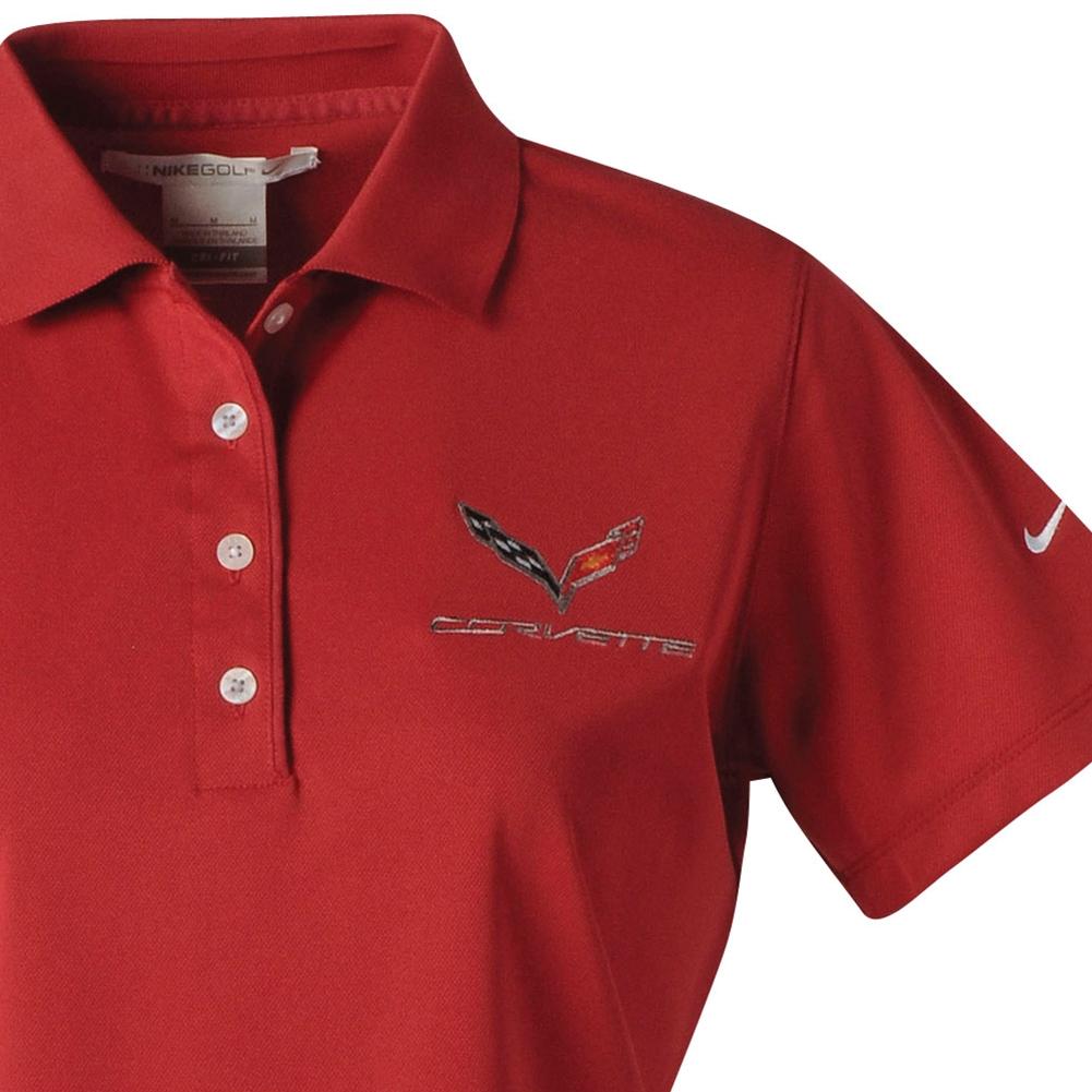 Corvette Ladies Nike Dri Fit Performance Polo : C7 Stingray