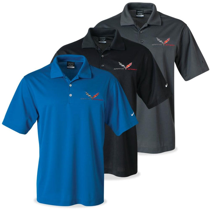 Corvette - Men's Nike Dri-Fit Polo : C7 Grand Sport