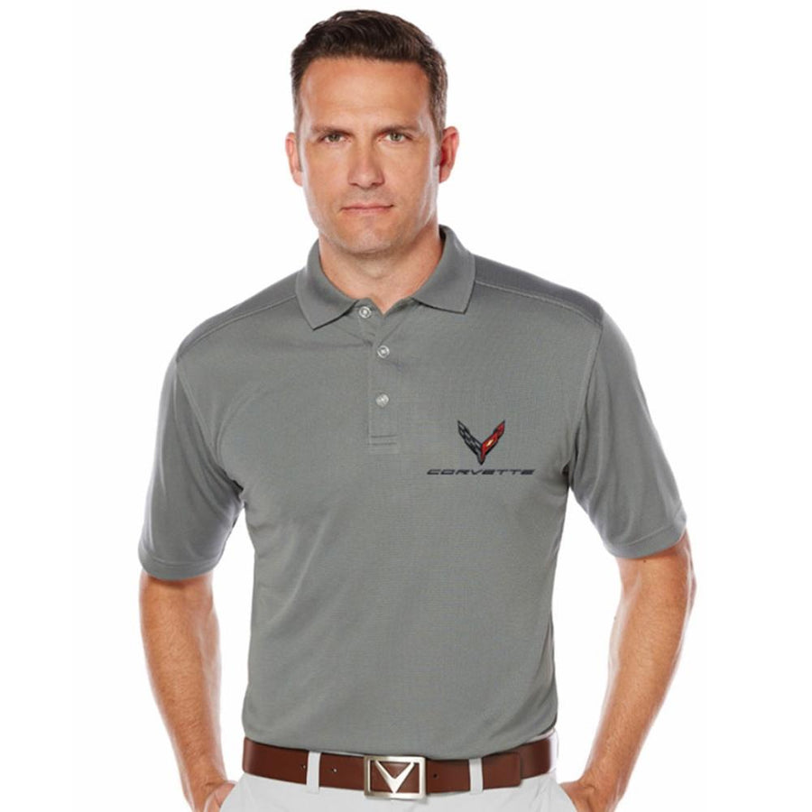 Corvette Next Generation Callaway Dry Core Polo - Mens : Smoke XXL