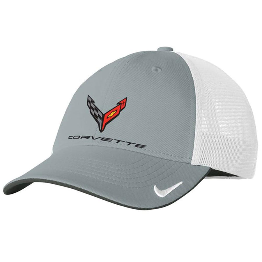 Corvette Next Generation Nike Mesh Hat - Gray/White