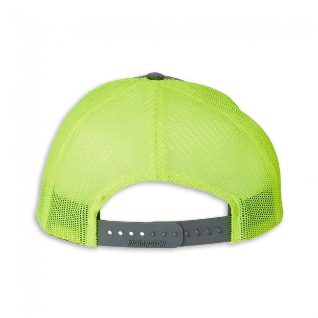 C8 Corvette Mesh-Back Cap : Charcoal / Neon Yellow