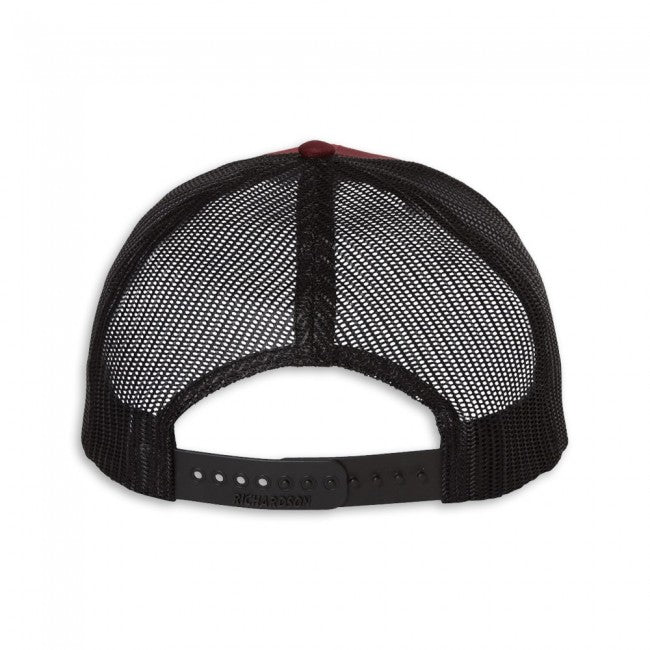 C8 Corvette Mesh-Back Cap : Dark Red / Black