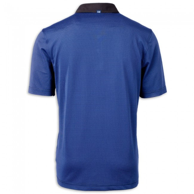 C8 Corvette Cutter & Buck Micro Stripe Polo - Blue