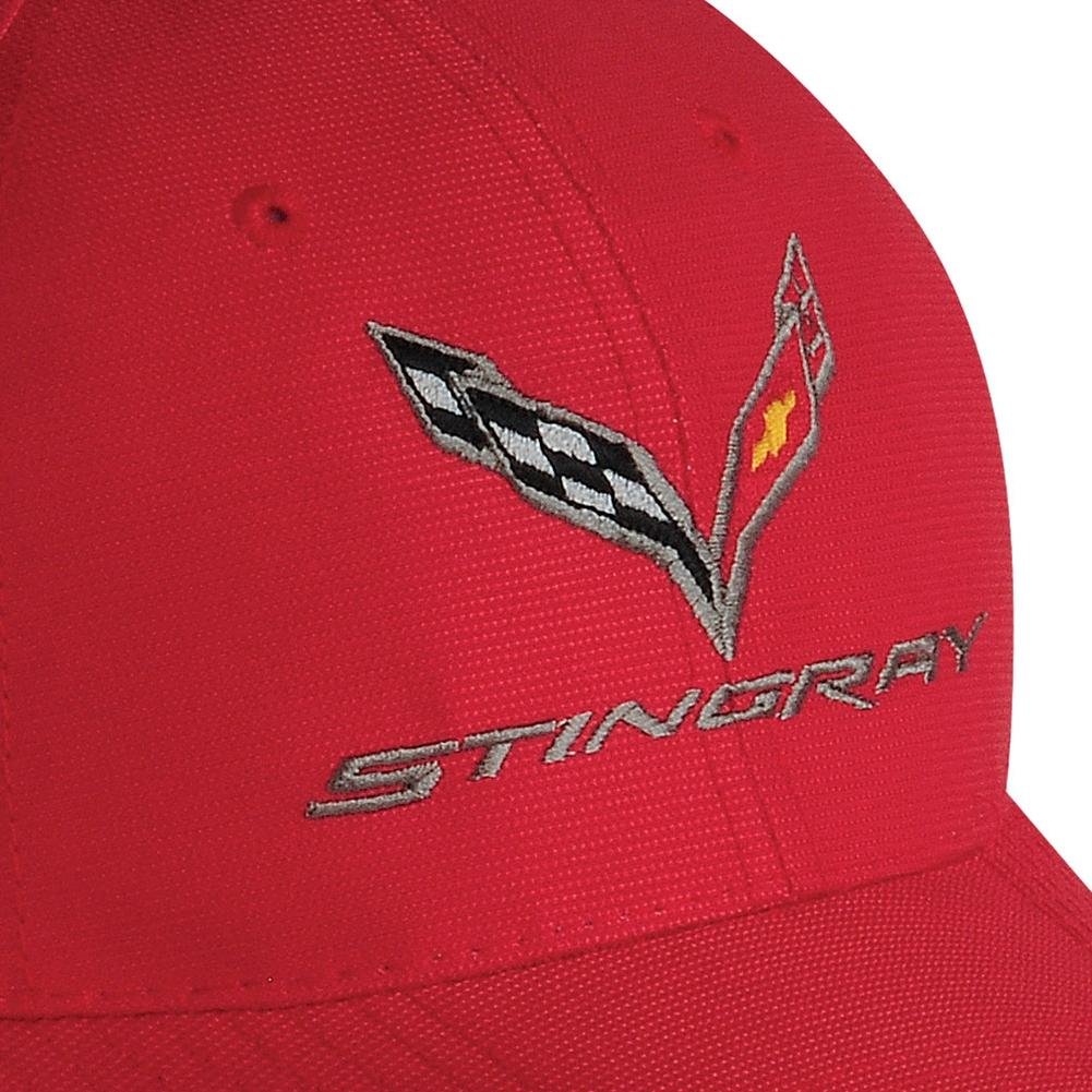 Corvette Embroidered DuPont Performance Cap/Hat - Red : C7 Stingray