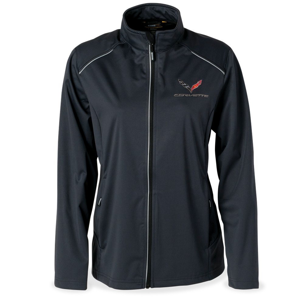 C7 Logo Corvette Ladies Lite Three Layer Jacket : Carbon (XX-Large)