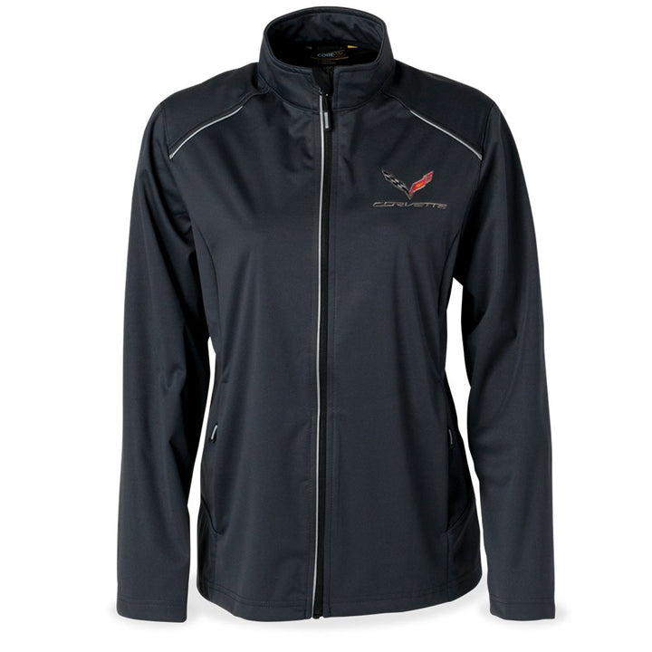 C7 Logo Corvette Ladies Lite Three Layer Jacket : Carbon (XX-Large)