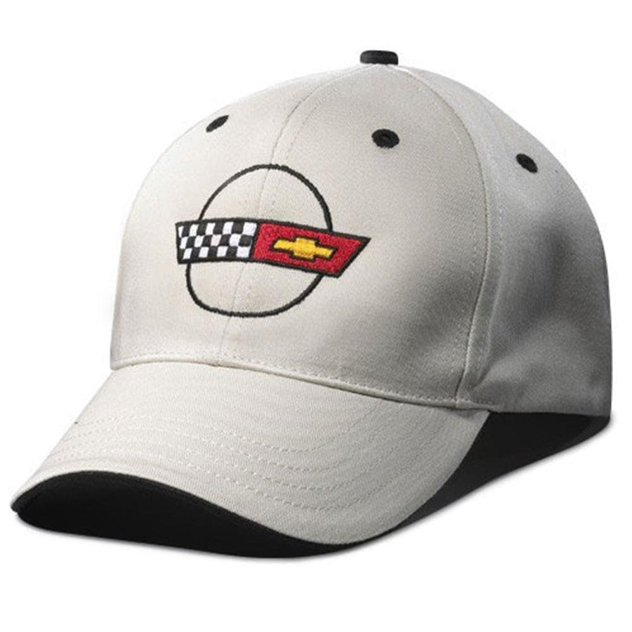 Corvette - Heritage Hat/Cap - Stone - Embroidered : 1984-1996 C4