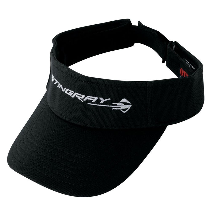 C7 Corvette Stingray - Polyester Visor Embroidered : Black