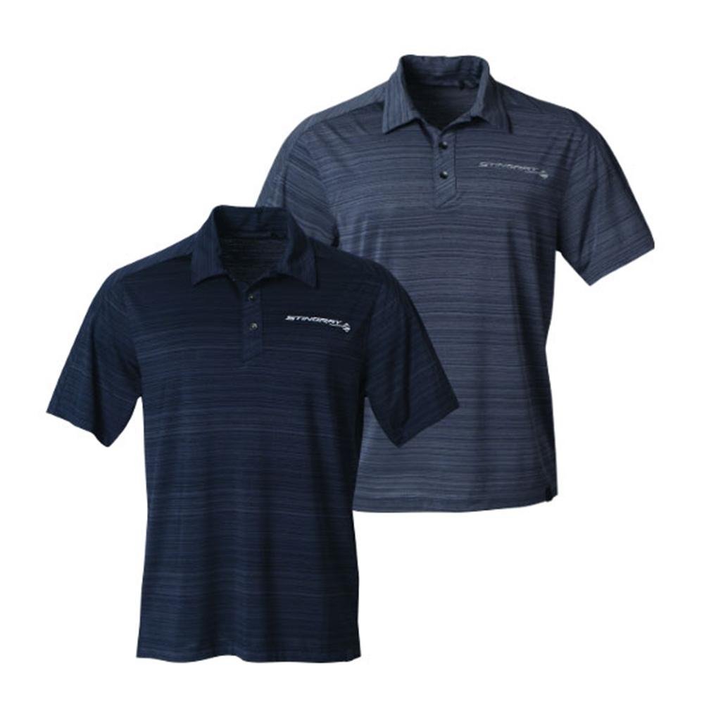 Corvette - Men's Elixir Ogio Polo - Blacktop, Petro Gray : C7 Stingray