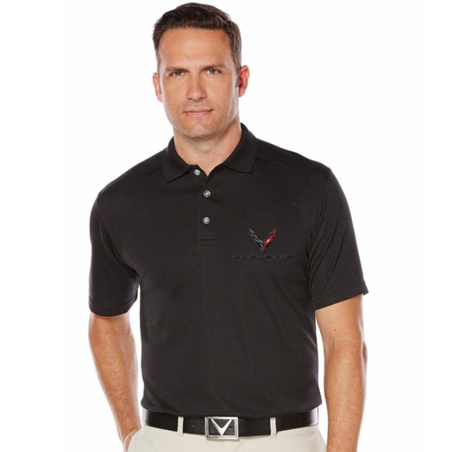 Corvette Next Generation Callaway Dry Core Polo - Mens : Black