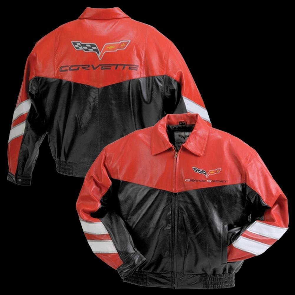 Corvette Grand Sport Leather Jacket Two Tone - Red/Black : 2010-2013