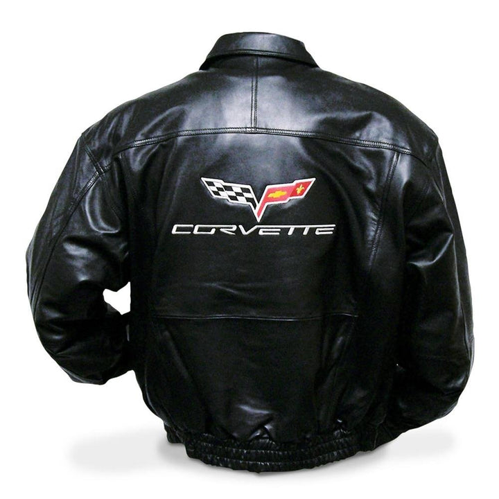 Corvette Jacket - Lamb Jacket Embroidered with Z06 505HP Emblem : 2006-2013