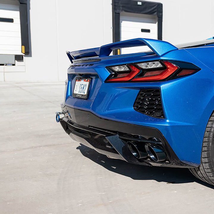 C8 Corvette Exhaust System - Corsa Variable Sound Level 3.0" Cat-back Quad 4.5" NPP,Exhaust Tips