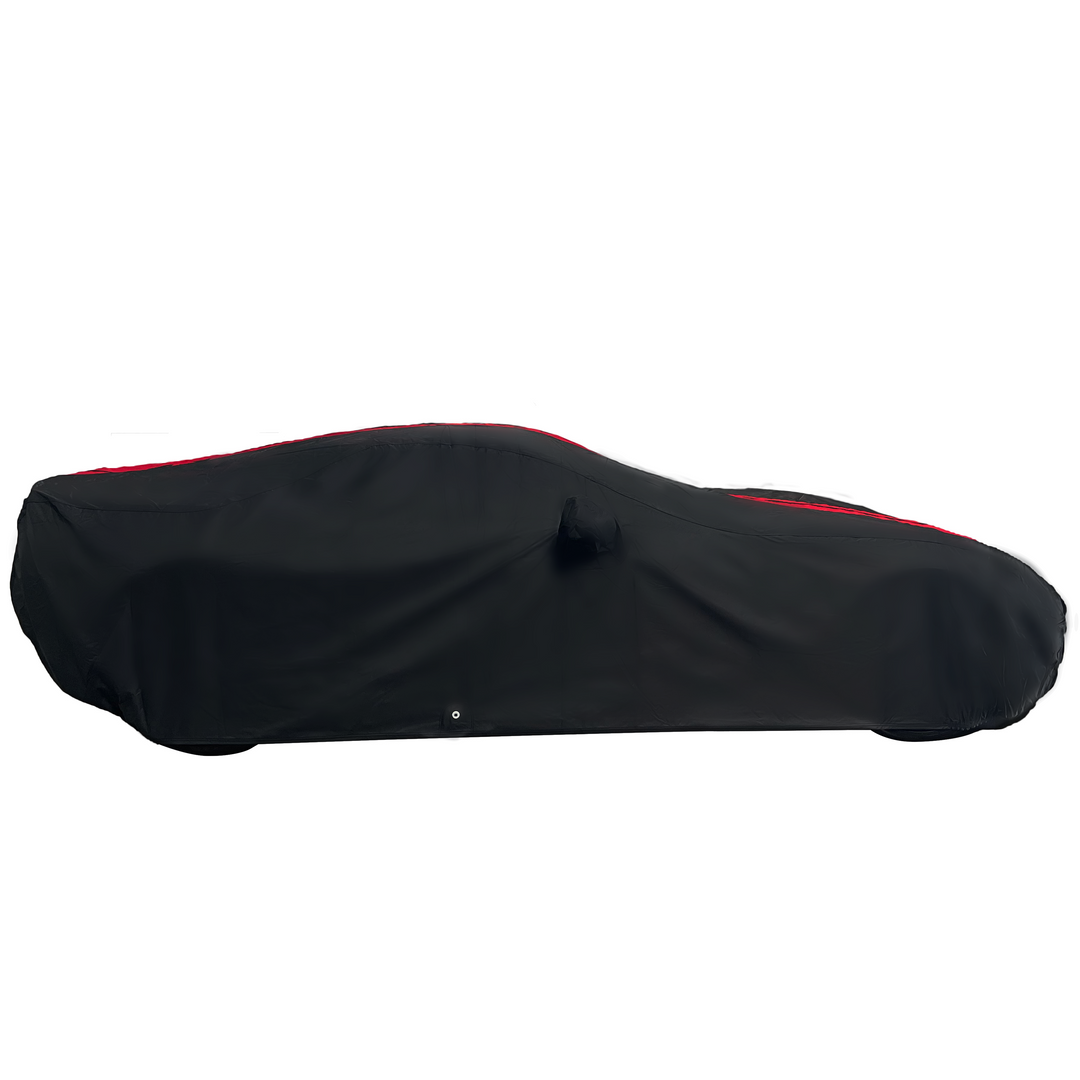 Corvette Ultraguard Plus Car Cover - Indoor/Outdoor Protection - Black W/ Red Stripes : C7 Stingray, Z51, Z06, Grand Sport