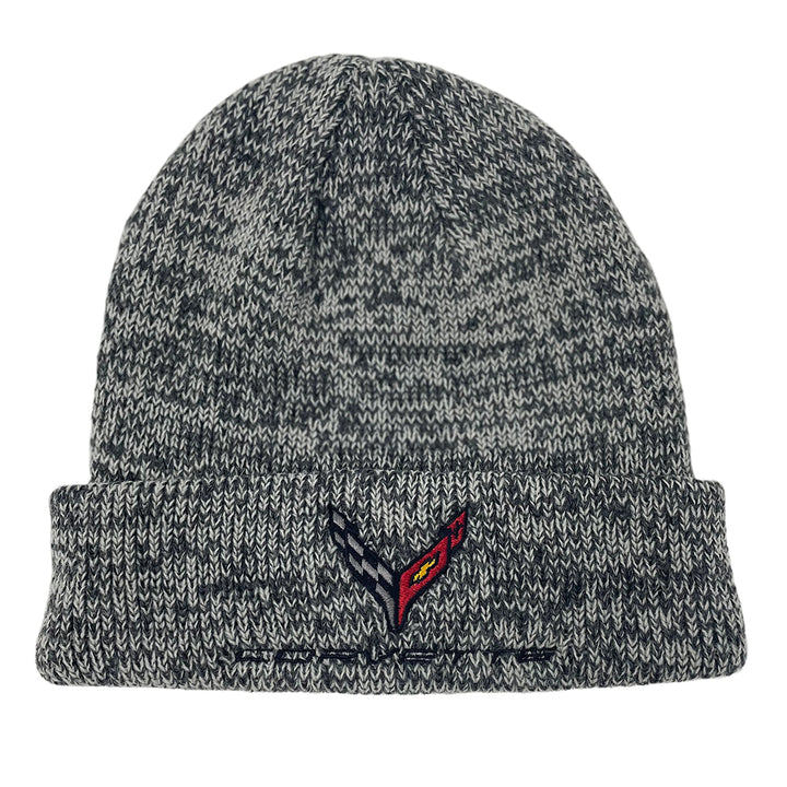 Next Generation Corvette Heathered Beanie,[Gray,Hats