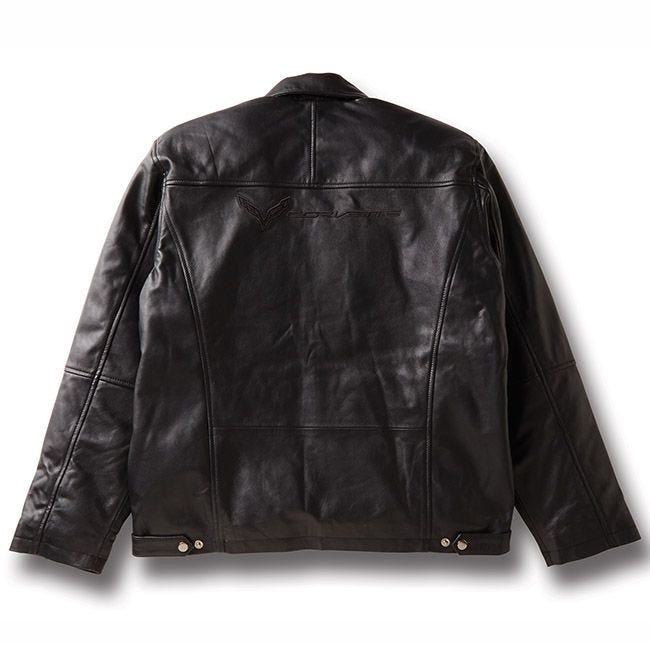 C7 Corvette - Lambskin Fashion Jacket with C7 Emblem,Apparel