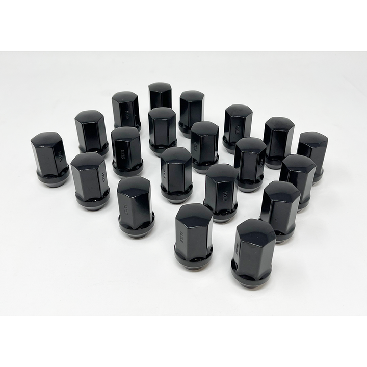 Corvette Lug Nuts - Gloss Black 22mm (Set) : 2020 - 2025 C8