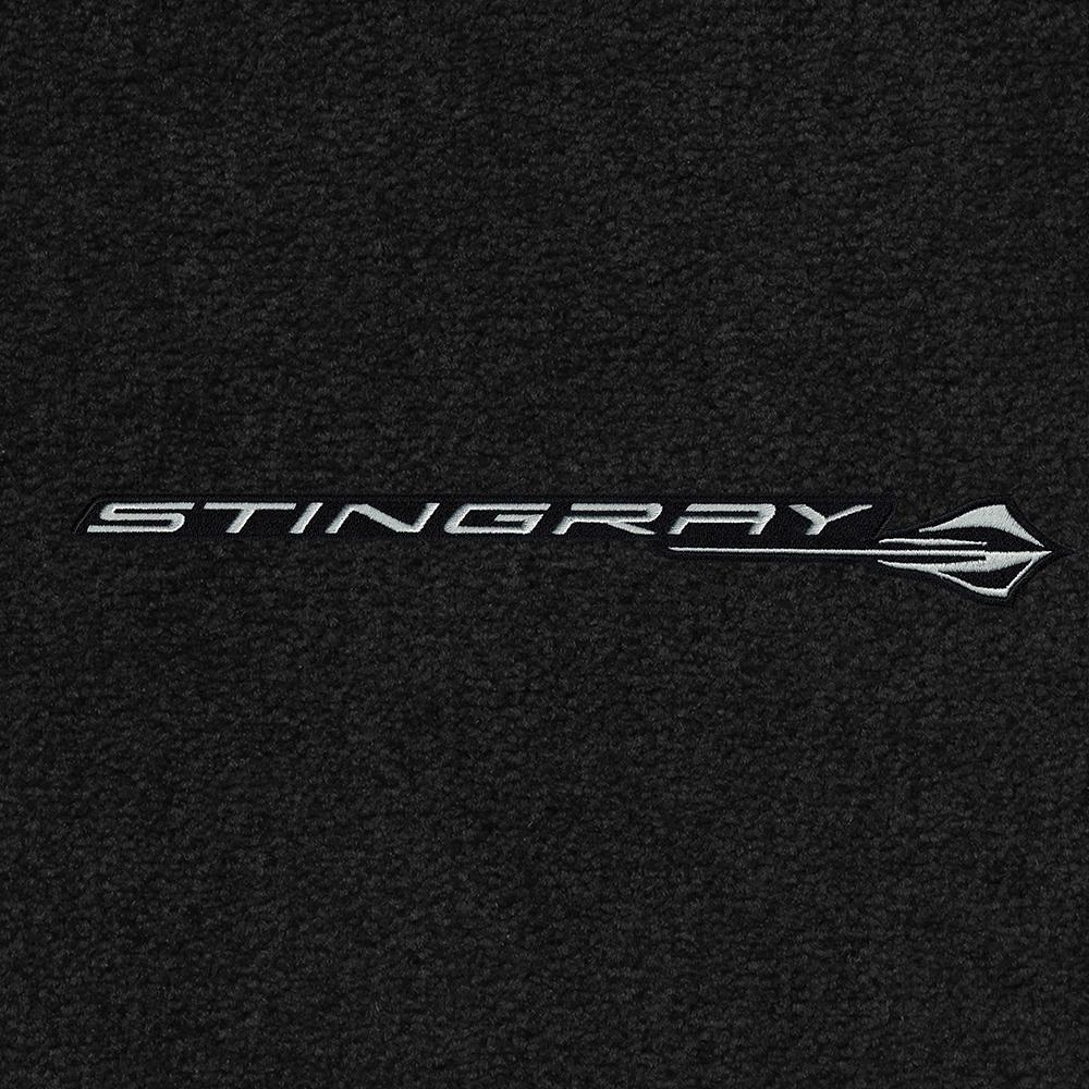 C8 Corvette Rear Cargo Mat - Lloyds Mats with Stingray Script & Logo : Convertible,Cargo Mats