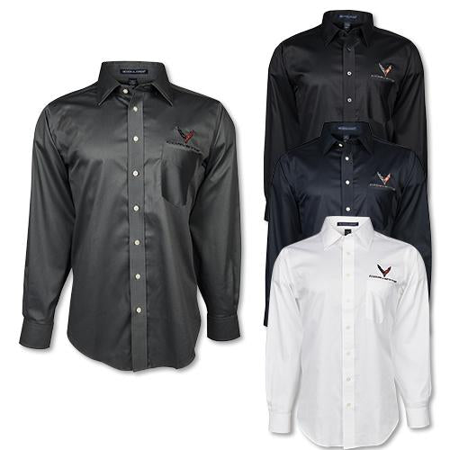 C8 Corvette Cotton Twill Dress Shirt