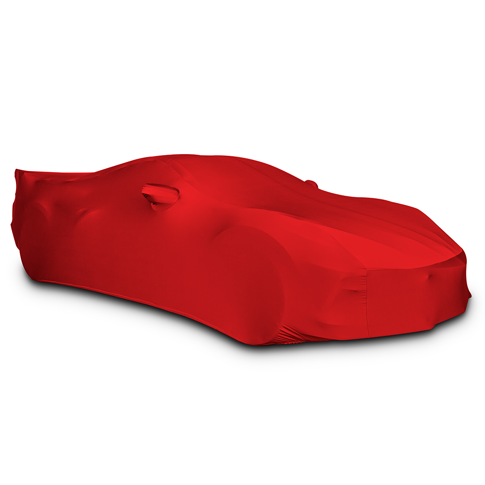 C8 Corvette Ultraguard Stretch Satin Car Cover - Red - Indoor : Stingray, Z51,Car Covers