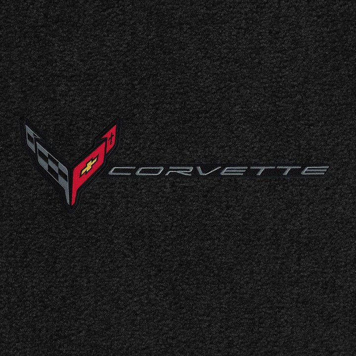 C8 Corvette Rear Cargo Mat - Lloyds Mats With Flags and Corvette Combo : Convertible,Cargo Mats