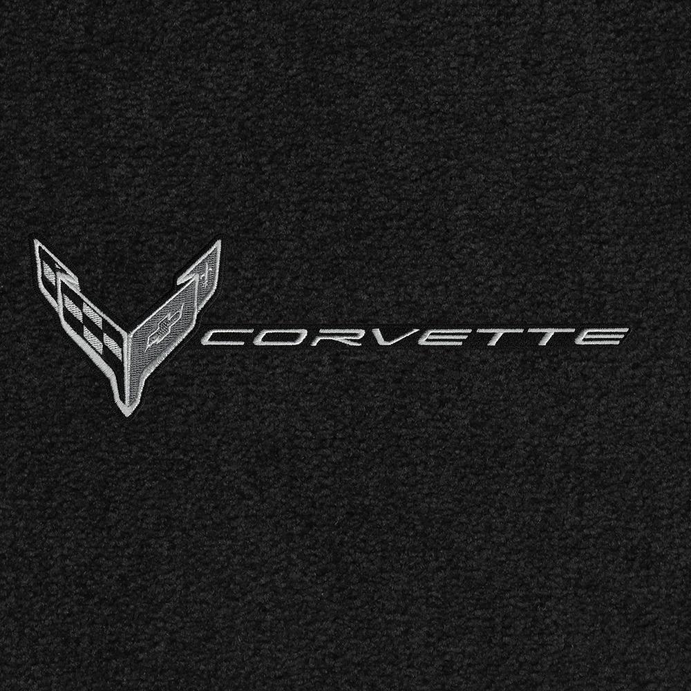 C8 Corvette Rear Cargo Mat - Lloyds Mats With Flags and Corvette Combo : Convertible,Cargo Mats