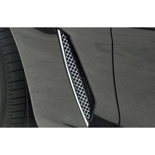 C6 Stainless Steel Diamond Laser Mesh Side Fender Grille (05-13 C6),Exterior